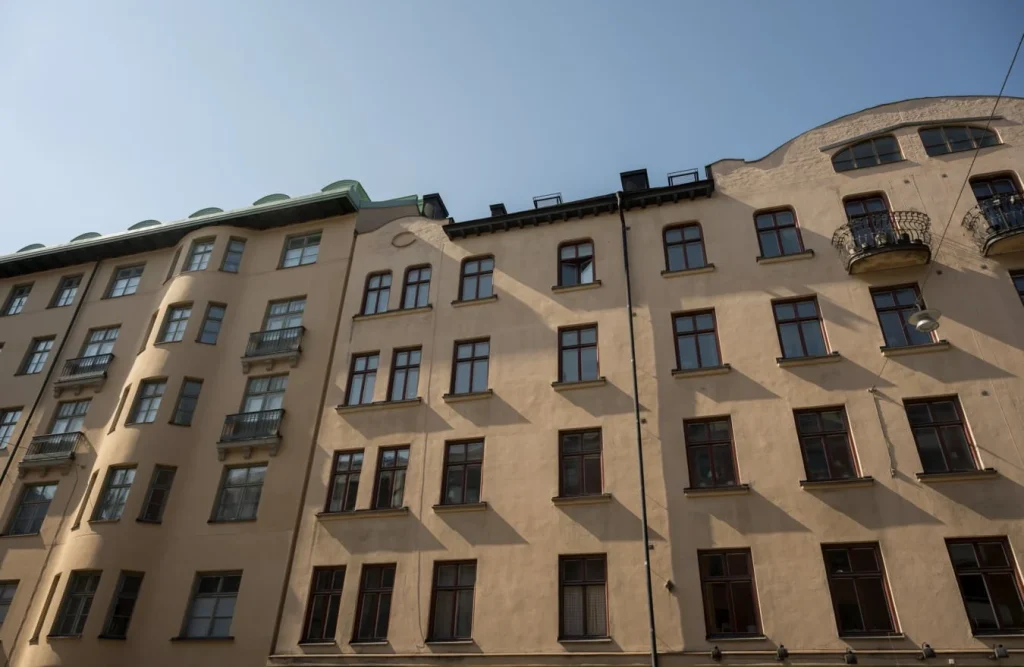 11. Fasadputsning bostadsrattsforening Frosunda Solna